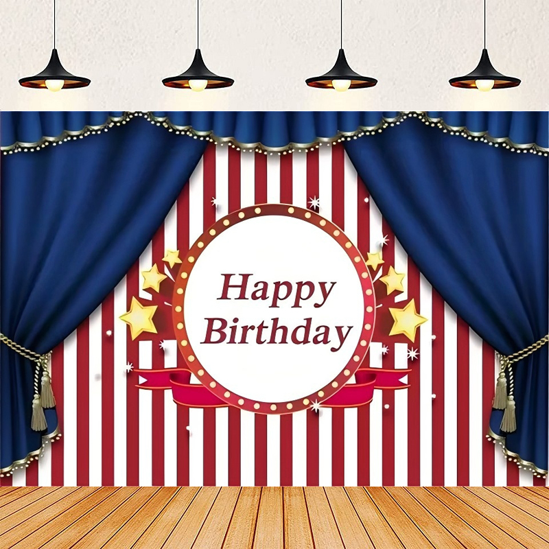 Dessert Table Backdrop - Fotografie Achtergrond Circus Carrousel Witte en
