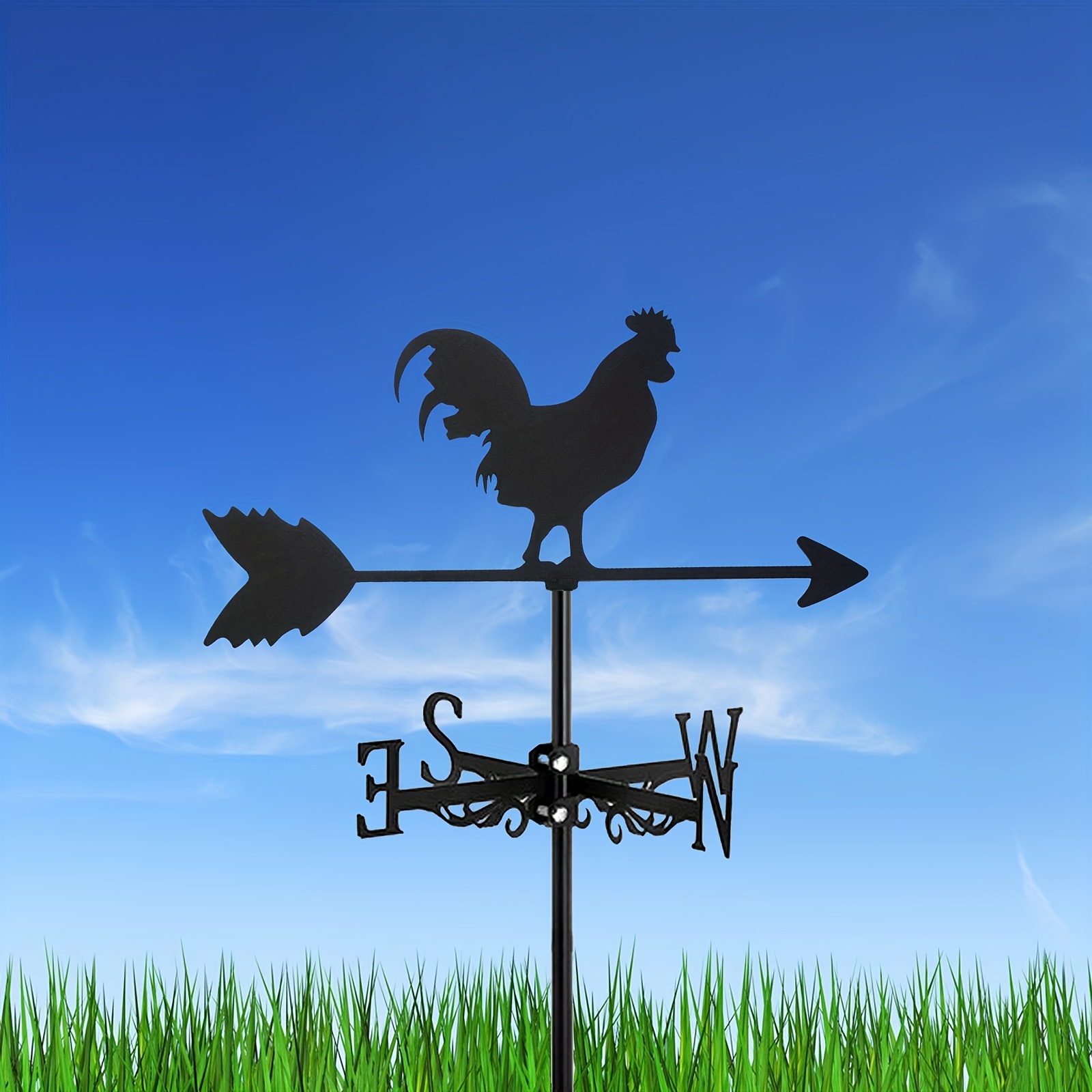 Event Support - Nieuwe metalen haan-windwijzer, decoratieve dak-windwijzer voor