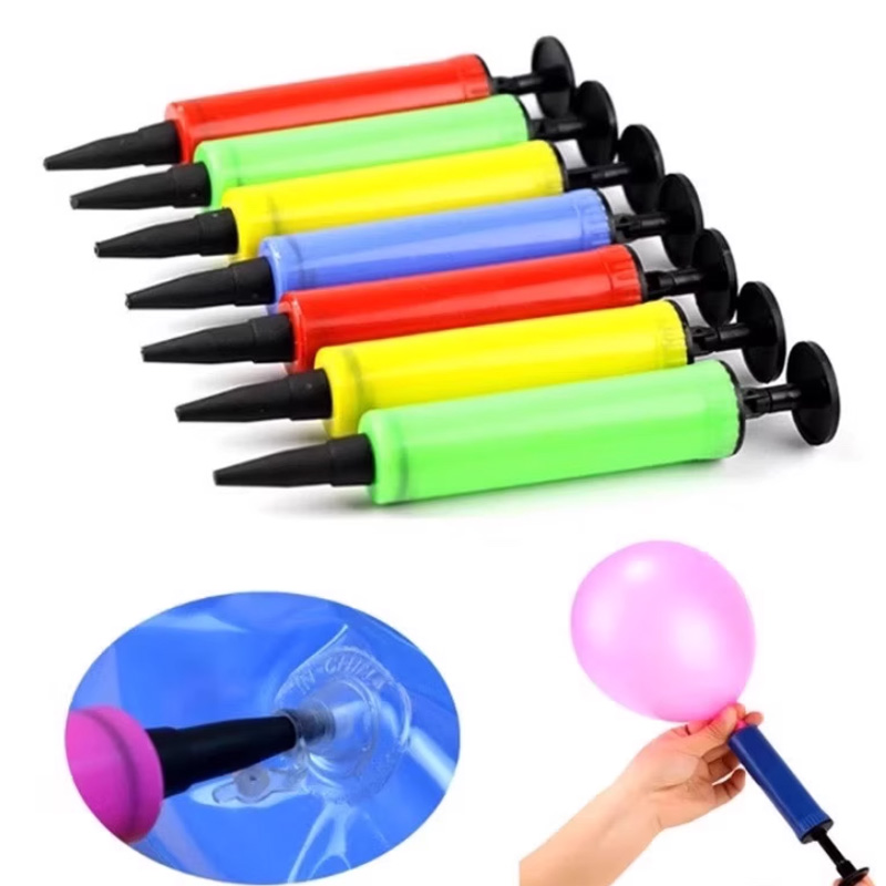 Balloon Pump Hand - 1 st Willekeurige Kleur Draagbare Mini