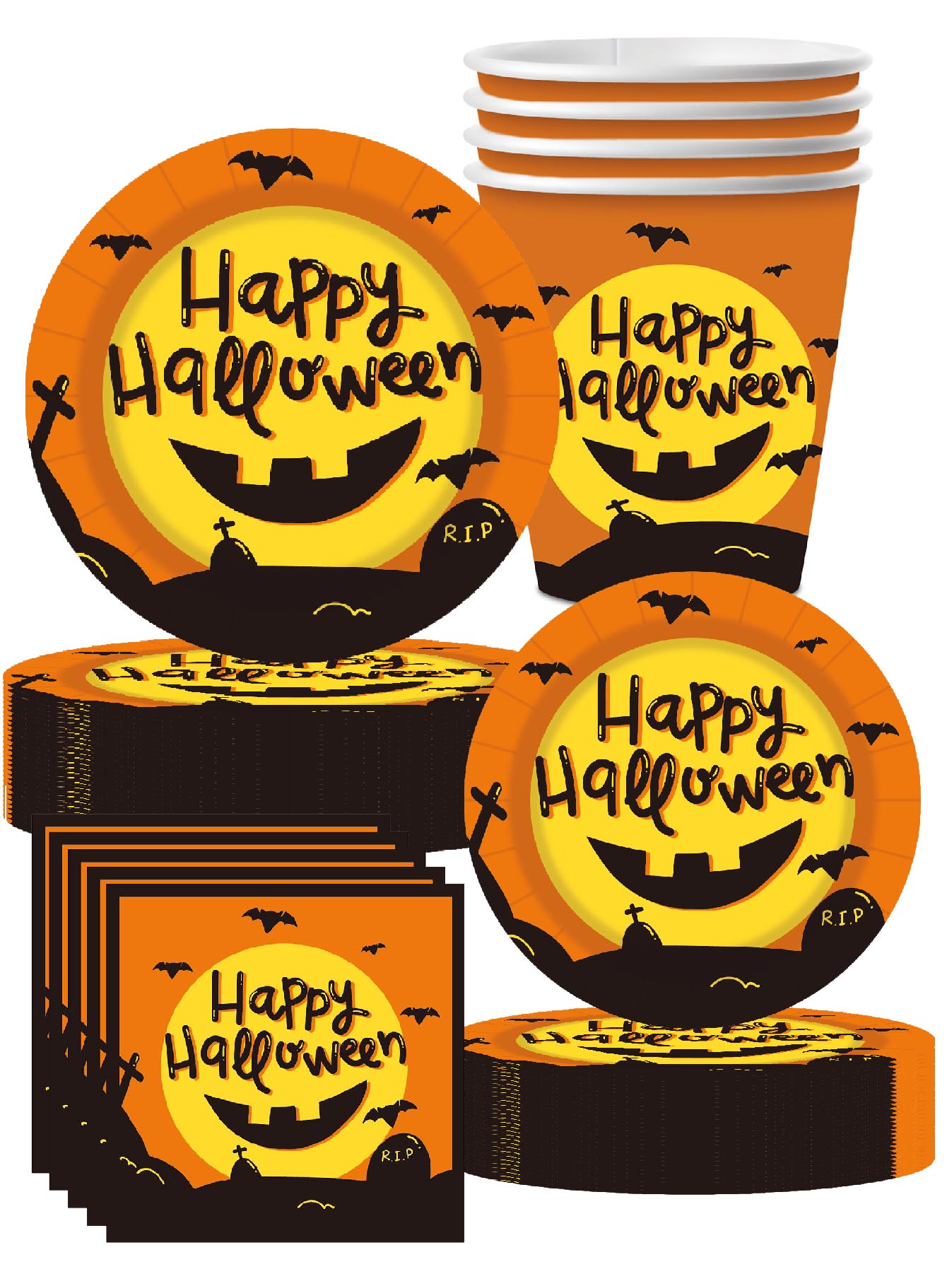 Event Z - Halloween Horror Themafeest 7-inch 9-inch bordjes,