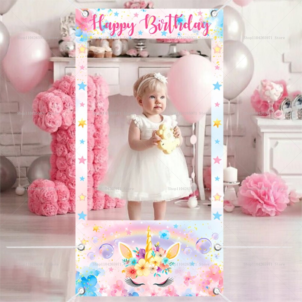 Photo Booth Frame - Eenhoorn Thema Photo Booth Frame Props