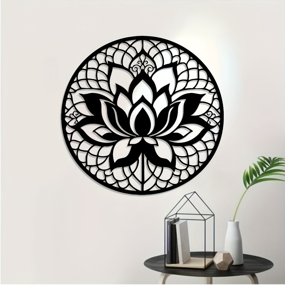 Flower Wall Panel - Lumiho Metalen Wanddecoratie Lotus Bloem 2D
