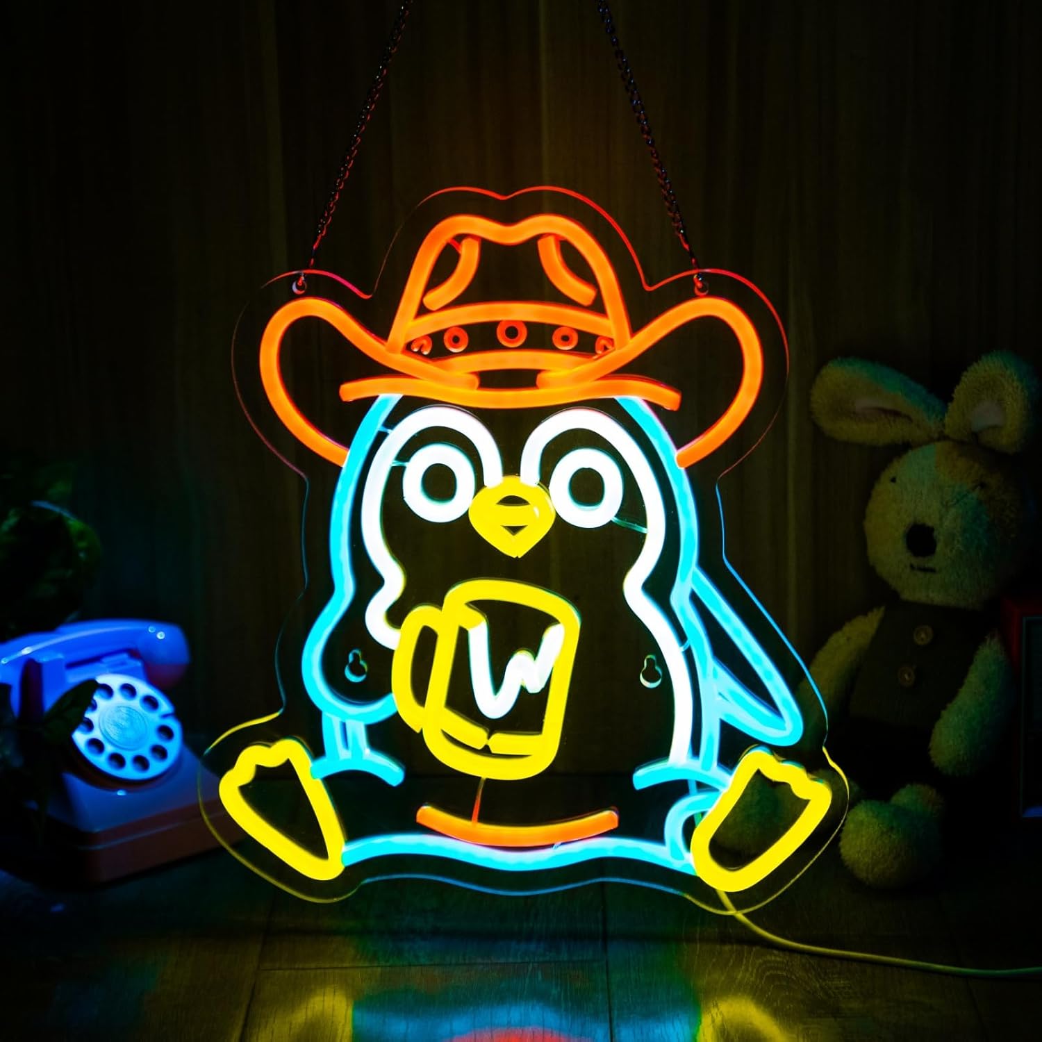 Neon Sign Party - Pinguïn Neon Licht USB-aangedreven LED-lamp voor