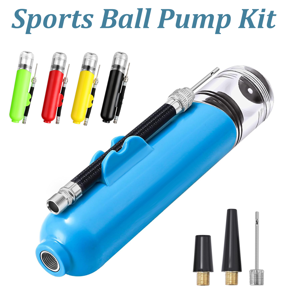 Balloon Pump Hand - Draagbare luchtpomp Sportbalpompset voor voetbal Basketbal