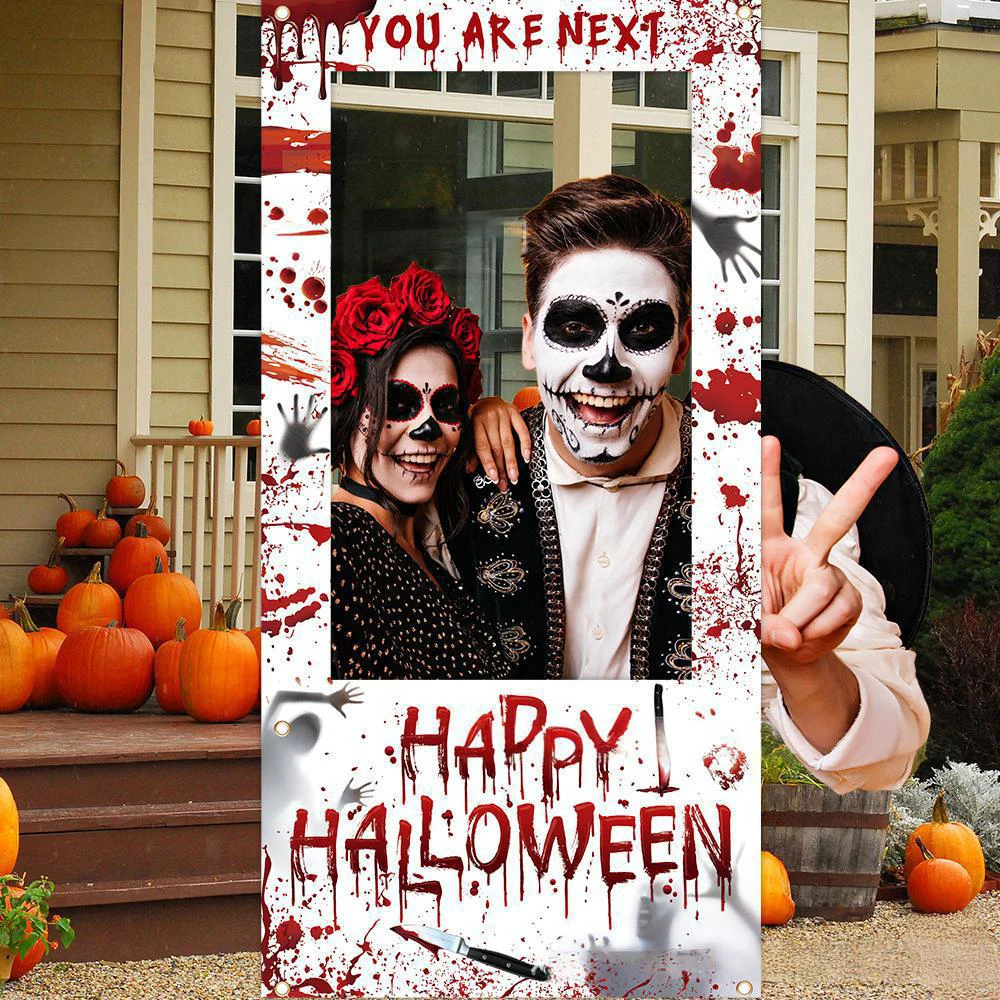 Photo Booth Frame - Runto Happy Halloween Foto Achtergrond, Horror