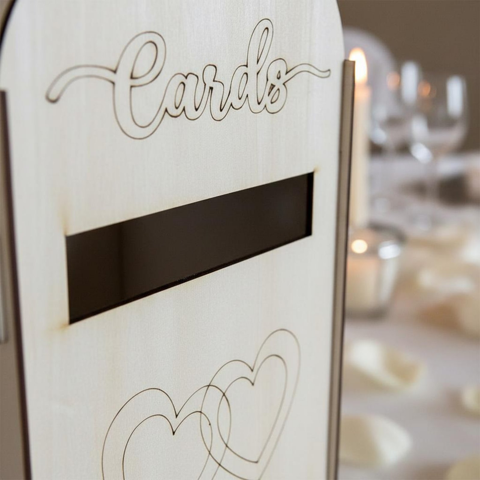 Event Party Box - Houten trouwkaartendoos Lasergesneden ontwerp Trouwkaartendoos Evenementendecoratie