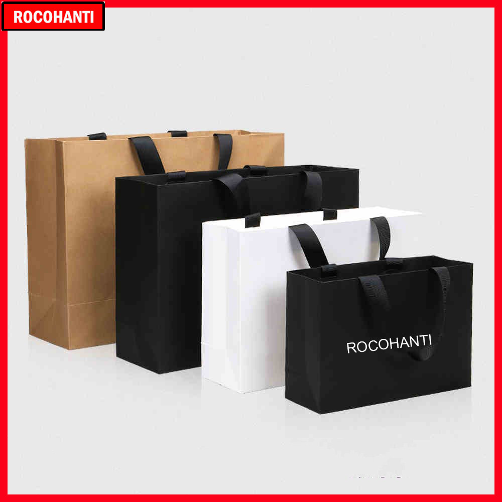 Event Party Shop - 50 stuks papieren boodschappentas met logo