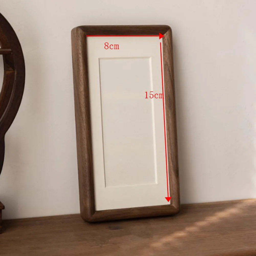 Photo Booth Frame - Robuuste houten fotolijst van walnoot voor