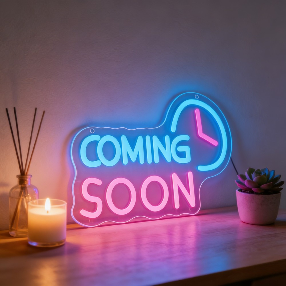 Event Launch Party - Binnenkort beschikbaar Neonbord LED-licht USB oplaadbaar