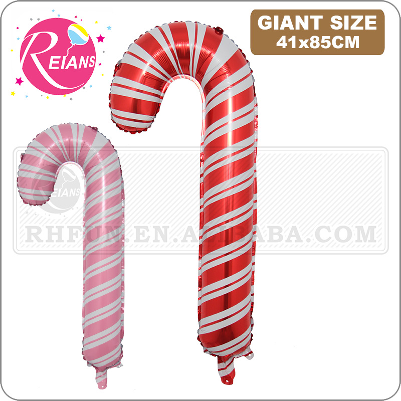 Party Event Supplier - Kerst Decoratie Benodigdheden Kerstman Wandelstok Ballonnen