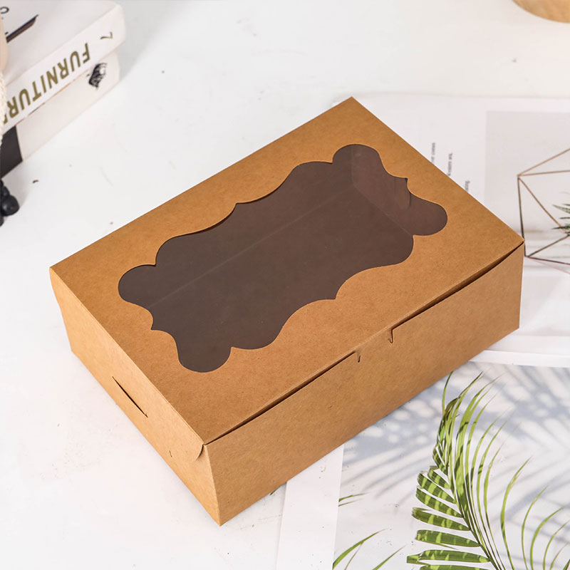 Event Party Box - 10 stuks vierkante taartdragers geschenkdoos, brooddozen