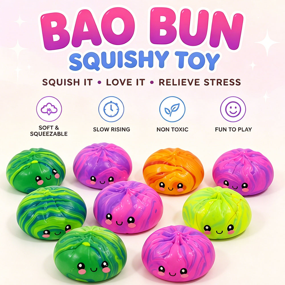 Party Favor Bag - Sparkle Dumpling Squishy Popping Bead Gevulde