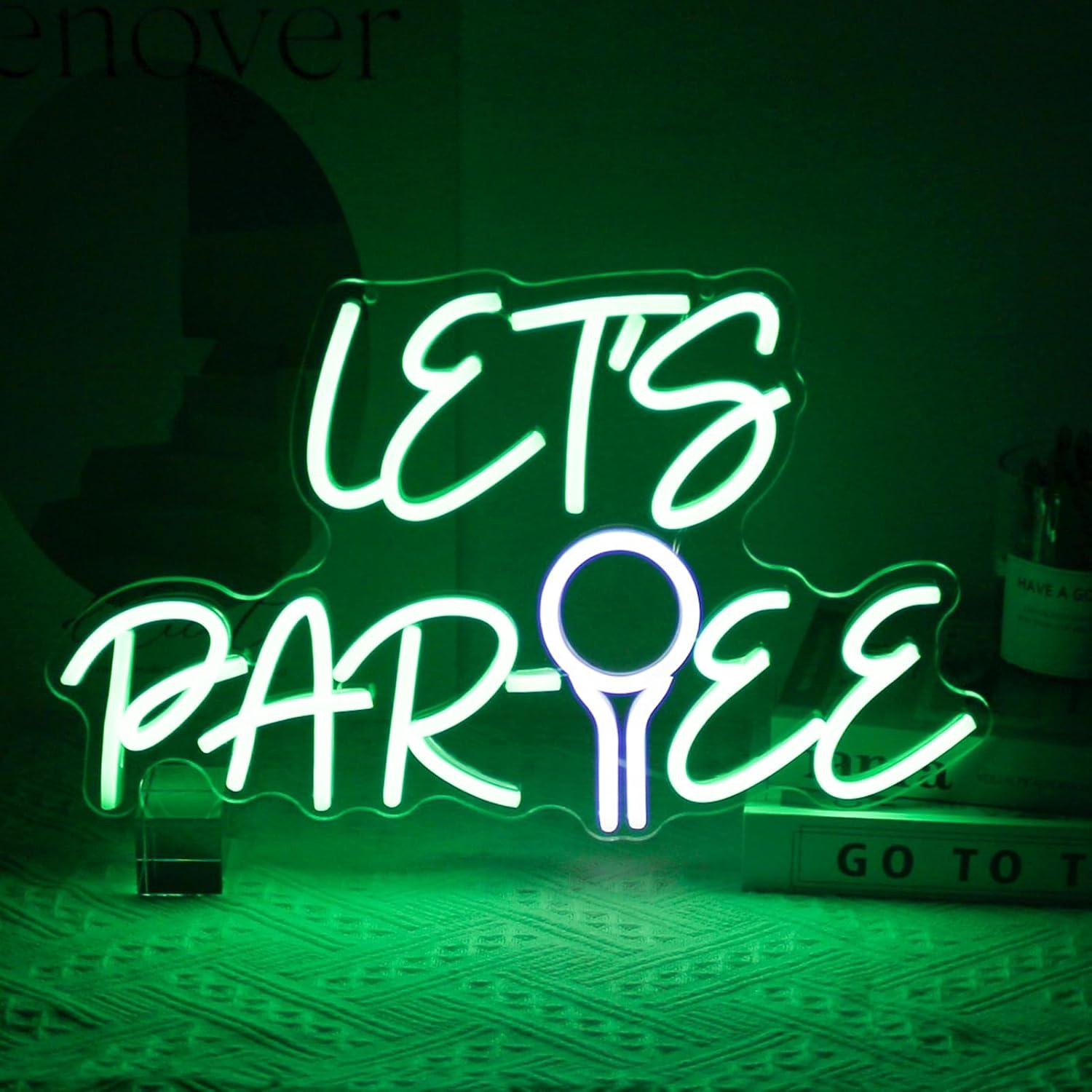 Laten we Par Tee Neon Sign Gol - Neon Sign Party recensie en prijs