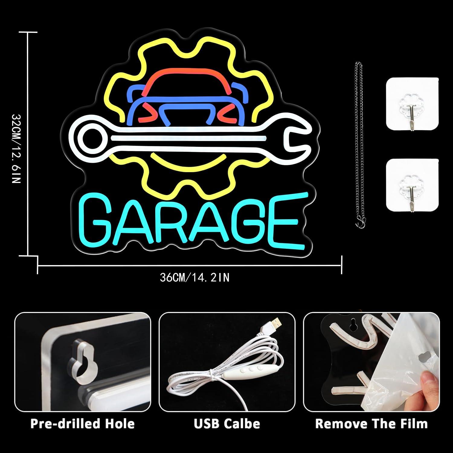 Garage Neonbord USB-aangedreve - Neon Sign Party recensie en prijs