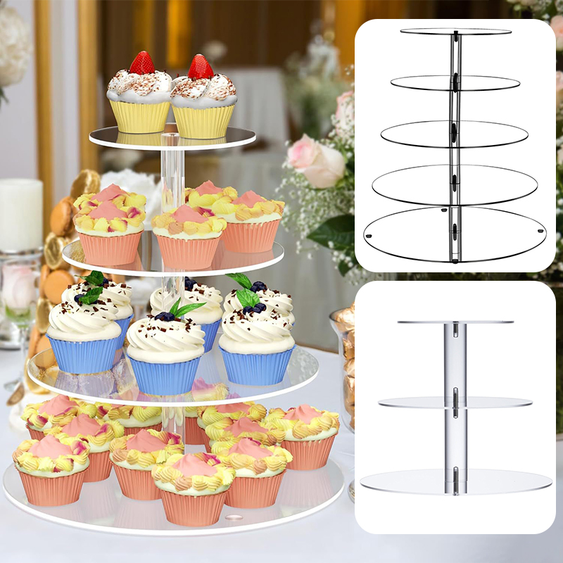 1Pc 3/4/5 Tier Acryl Ronde Cup - Cupcake Stand Tier recensie en prijs
