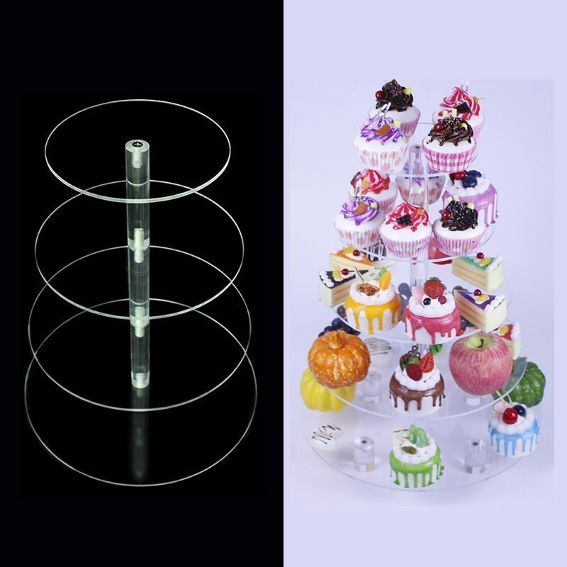 1Pc 3/4/5 Tier Acryl Ronde Cup - Cupcake Stand Tier recensie en prijs