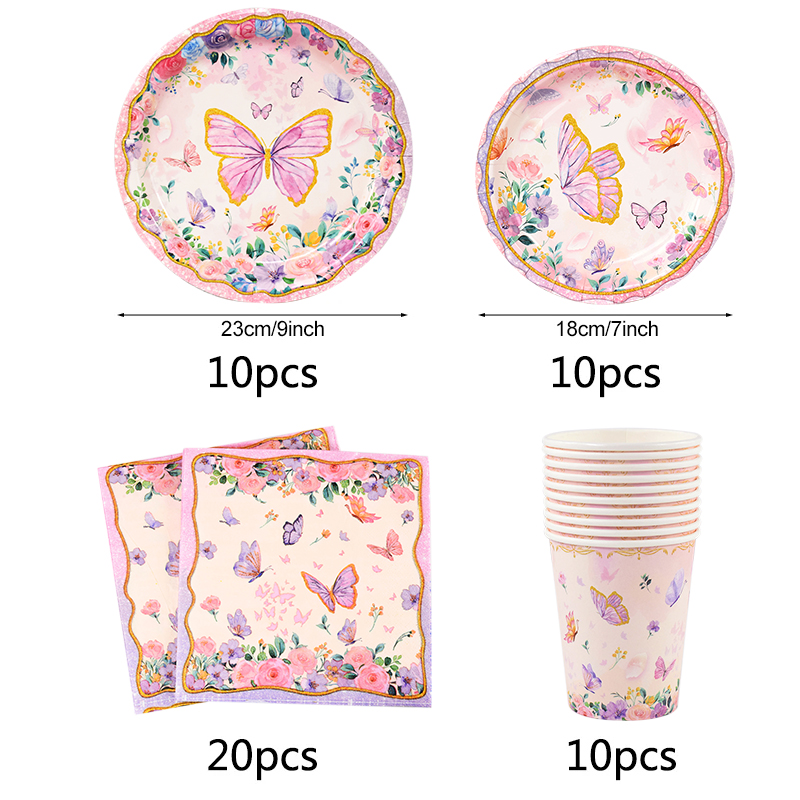 Roze Vlinder Wegwerp Servies S - Table Cloth Disposable recensie en prijs