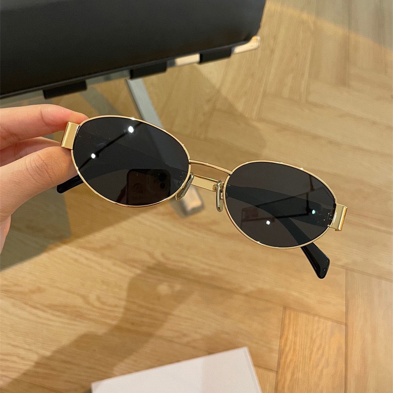Ovale metalen zonnebril met kl - Photo Booth Frame recensie en prijs