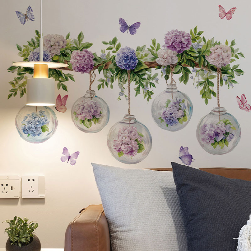 1 stuk hortensia bloemmuurstic - Flower Wall Panel recensie en prijs