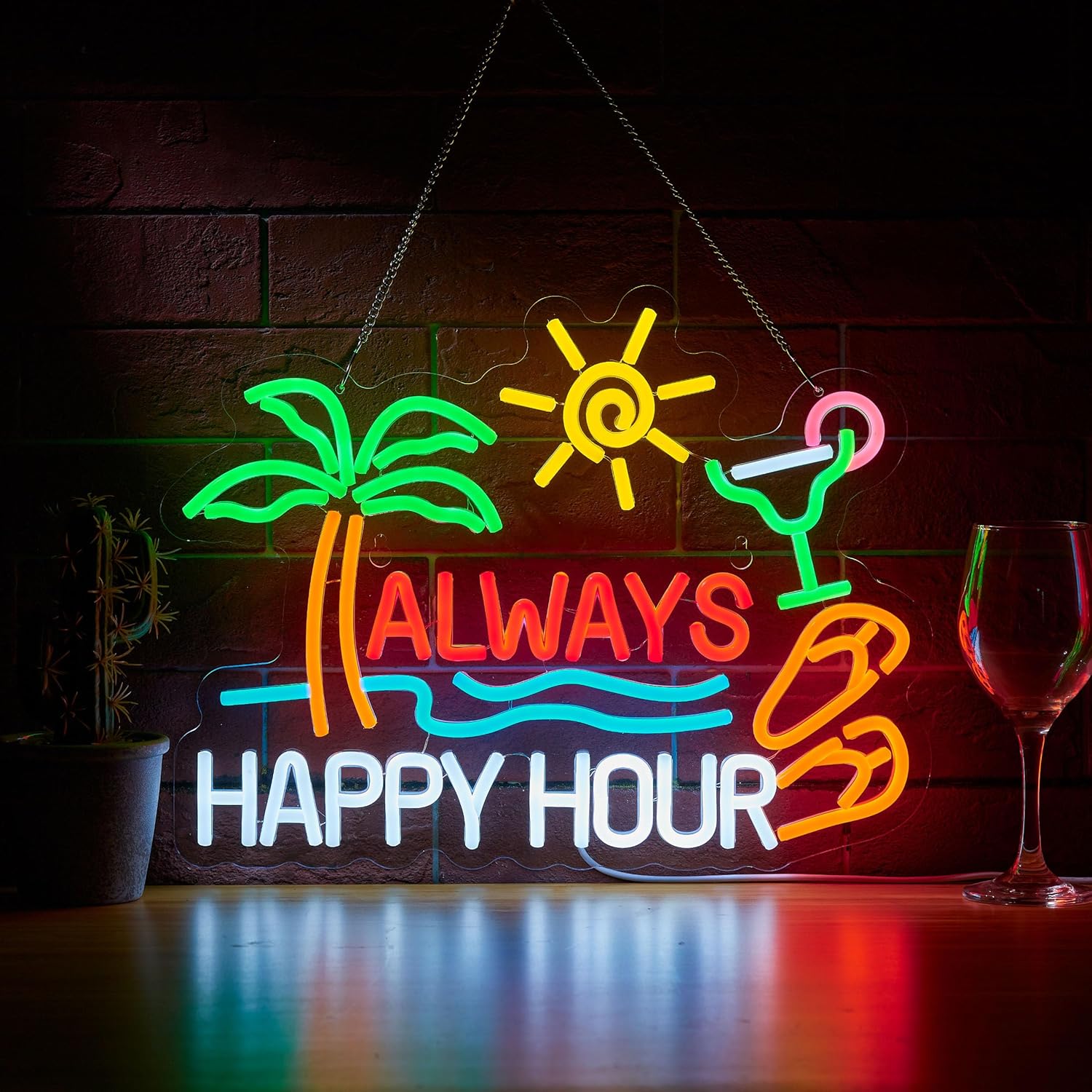 Altijd Happy Hour Bierbar Neon - Neon Sign Party recensie en prijs