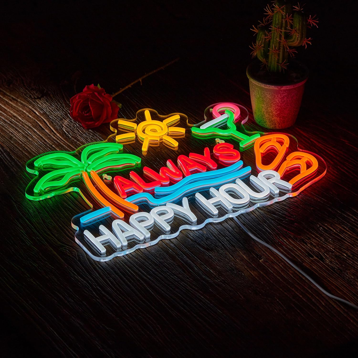 Altijd Happy Hour Bierbar Neon - Neon Sign Party recensie en prijs