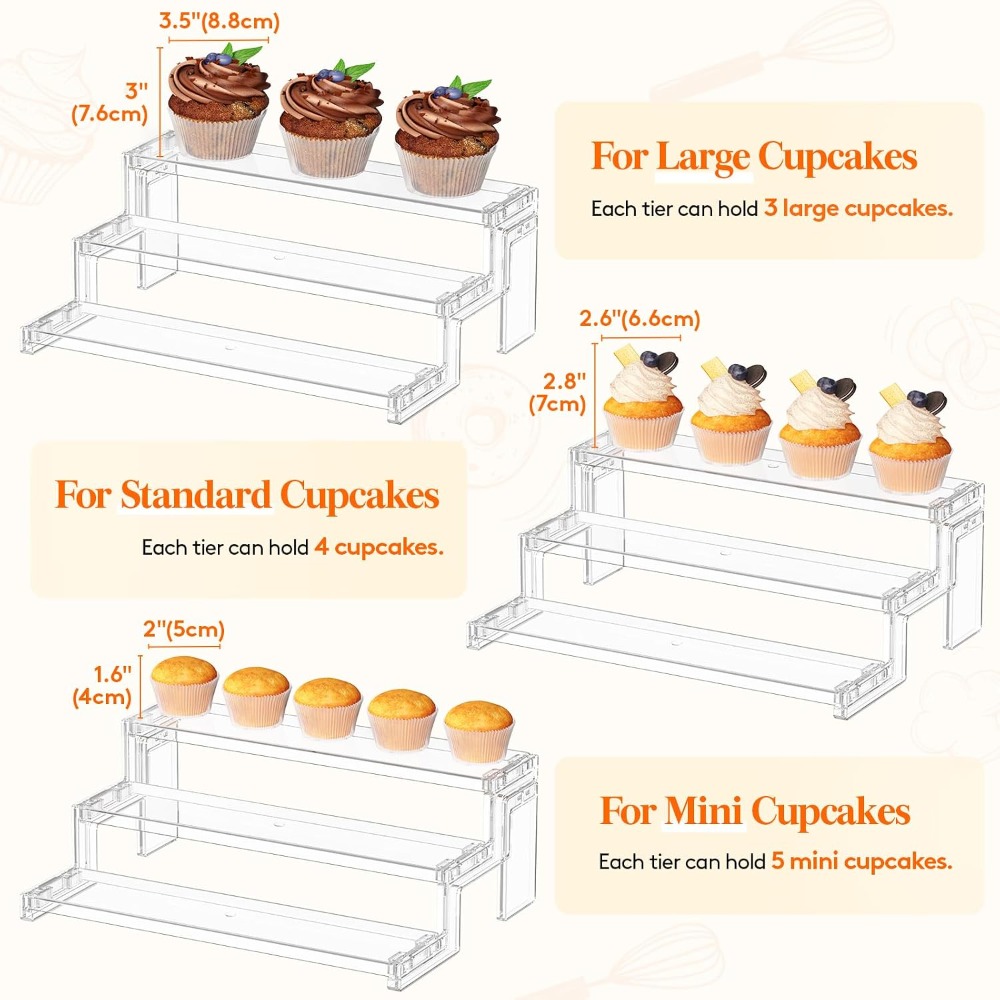 3-laags transparant acryl krui - Cupcake Stand Tier recensie en prijs