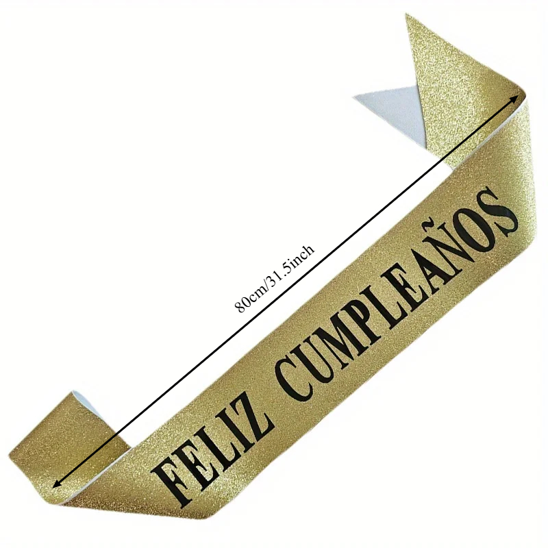 Gouden glitter Feliz Cumpleaño - Birthday Sash Glitter recensie en prijs