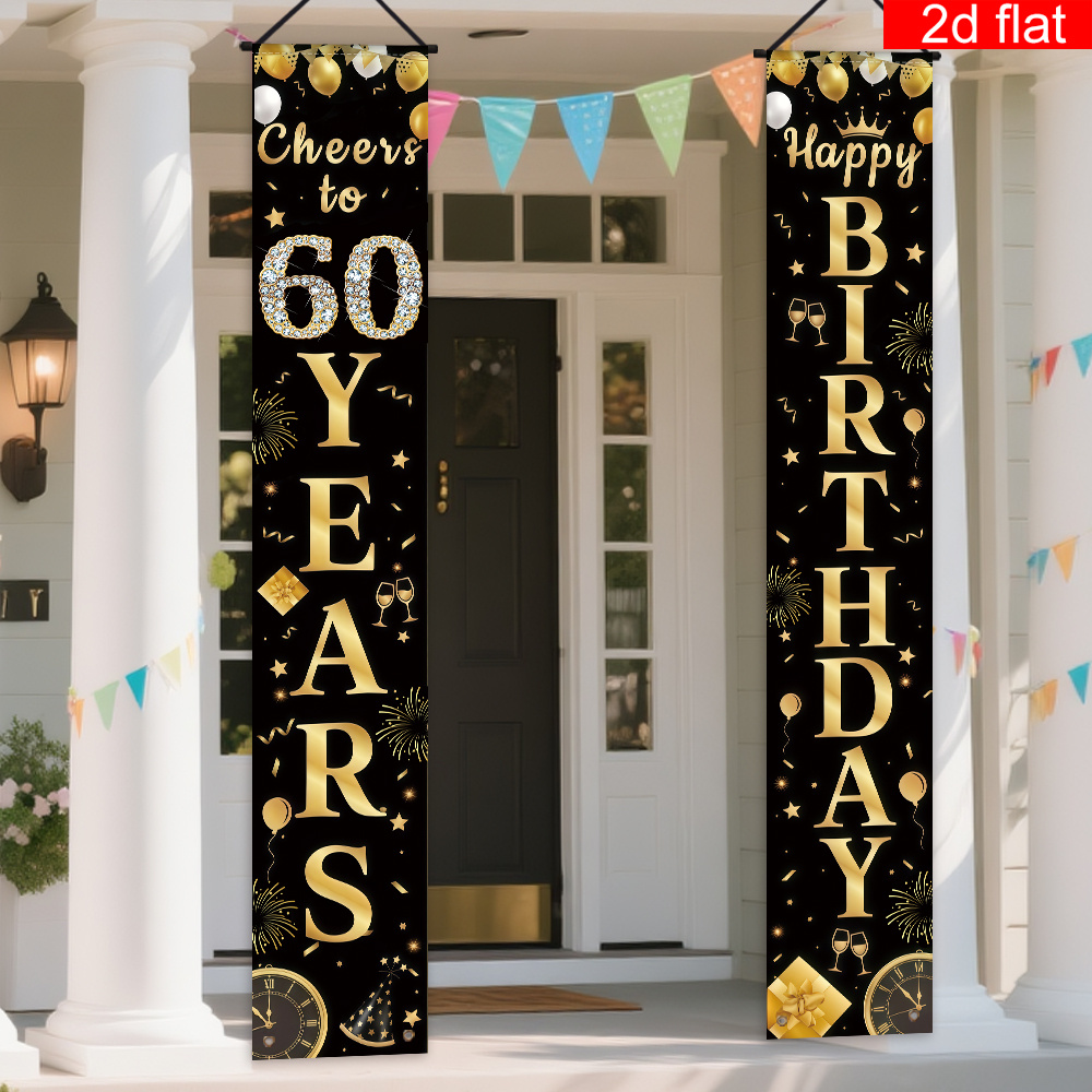 2D vlakke banner, coupletbanne - Party Banner Gold recensie en prijs