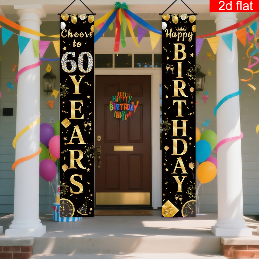 2D vlakke banner, coupletbanne - Party Banner Gold recensie en prijs