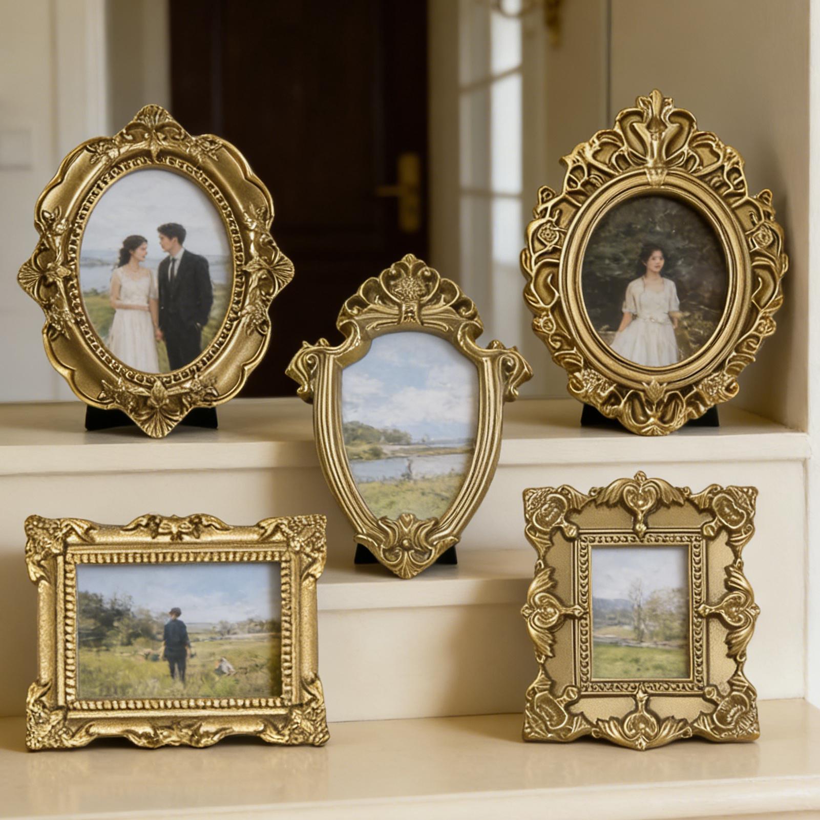 5/9 STUKS Gouden Vintage Fotol - Photo Booth Frame recensie en prijs