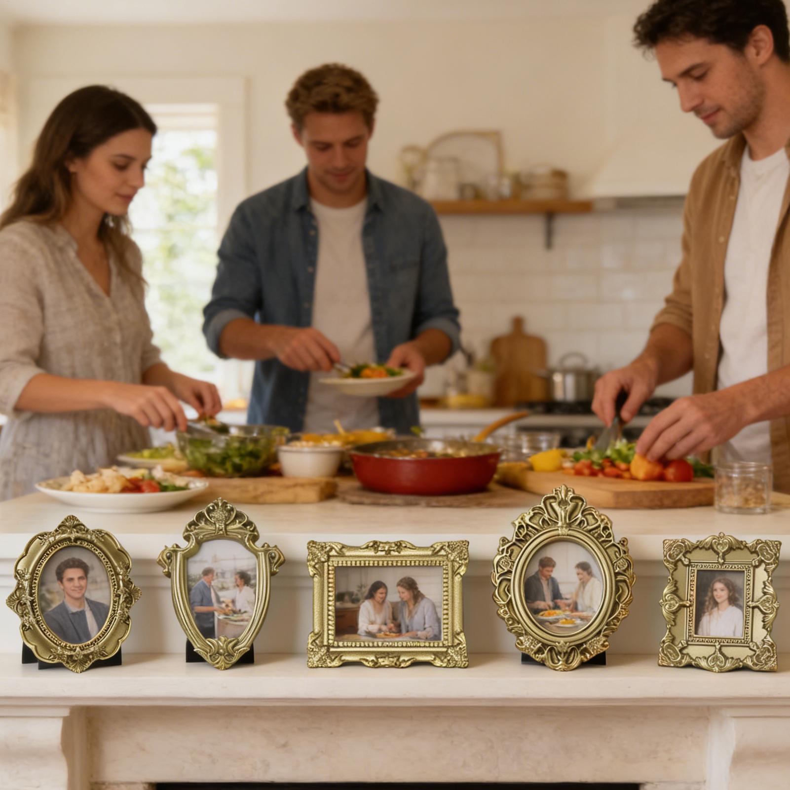 5/9 STUKS Gouden Vintage Fotol - Photo Booth Frame recensie en prijs