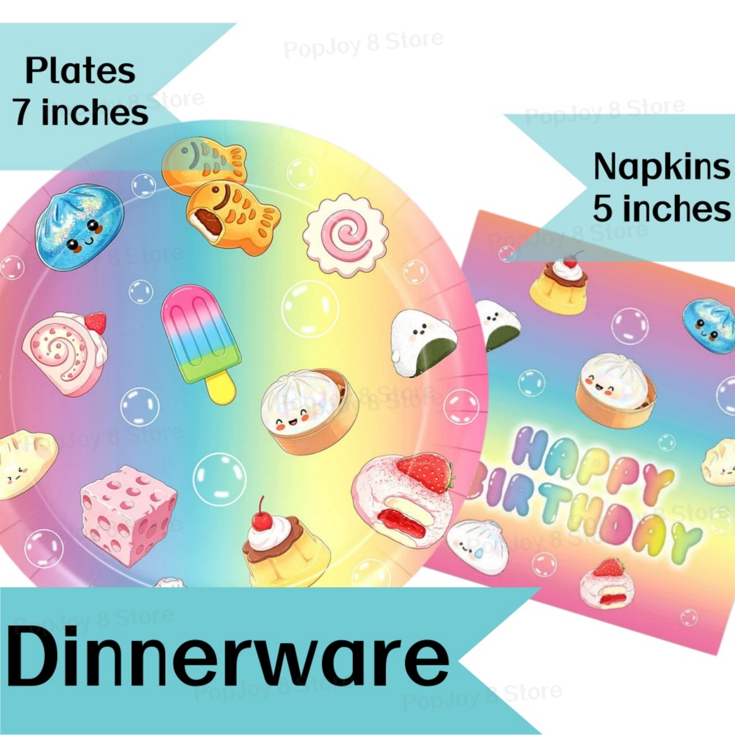 Kleurrijke Dumpling Verjaardag - Table Cloth Disposable recensie en prijs
