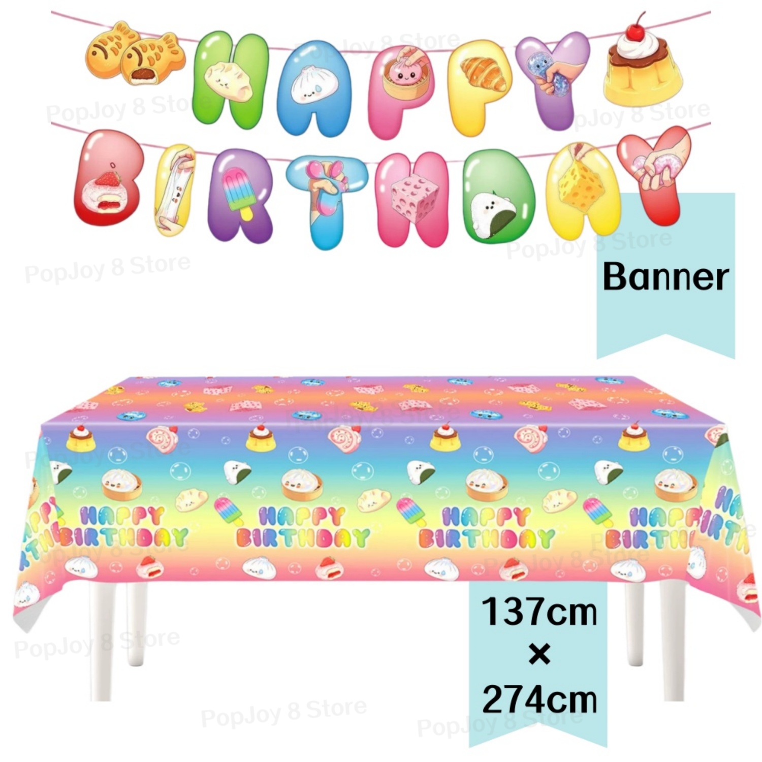 Kleurrijke Dumpling Verjaardag - Table Cloth Disposable recensie en prijs