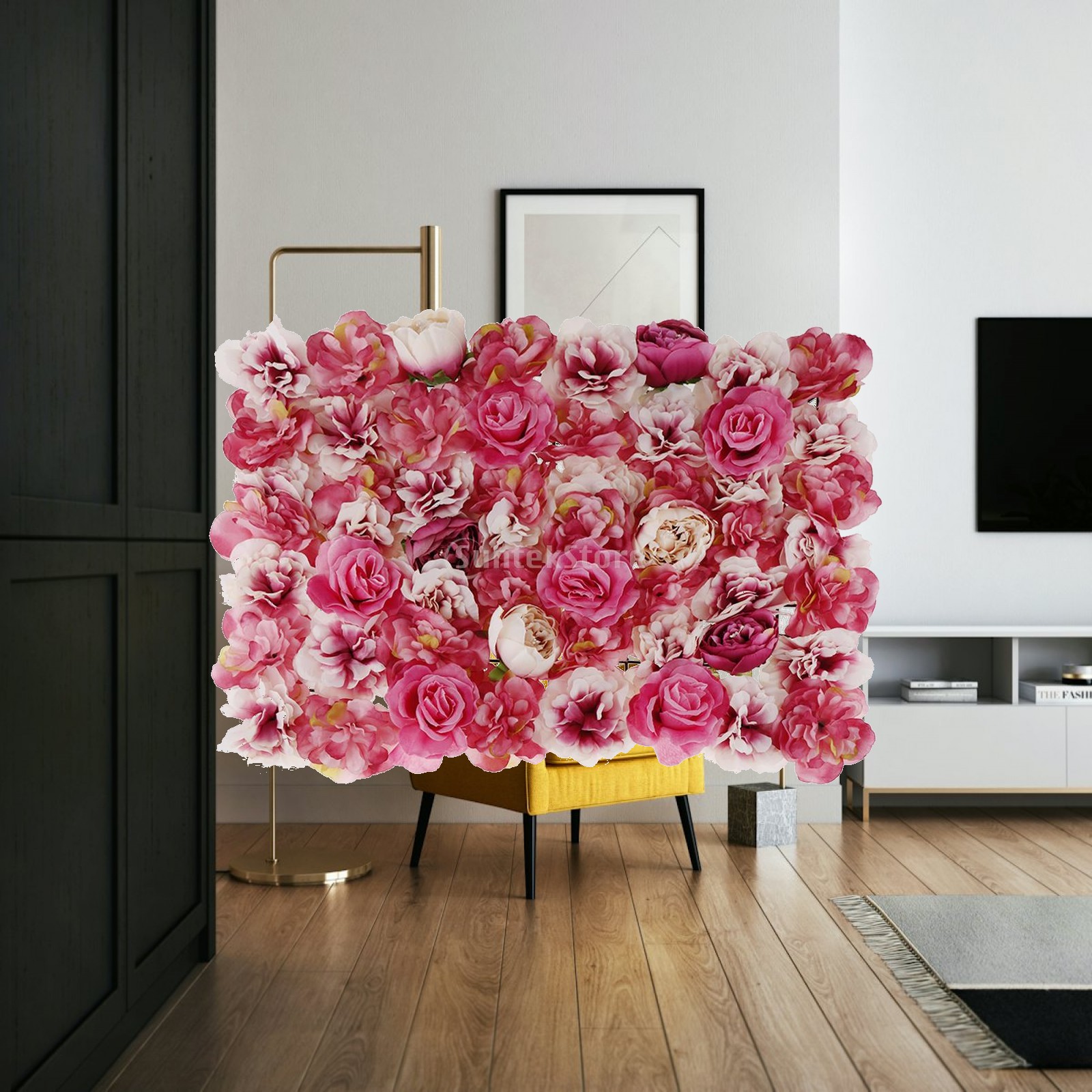 Kunstbloemenwandpaneel, multic - Flower Wall Panel recensie en prijs