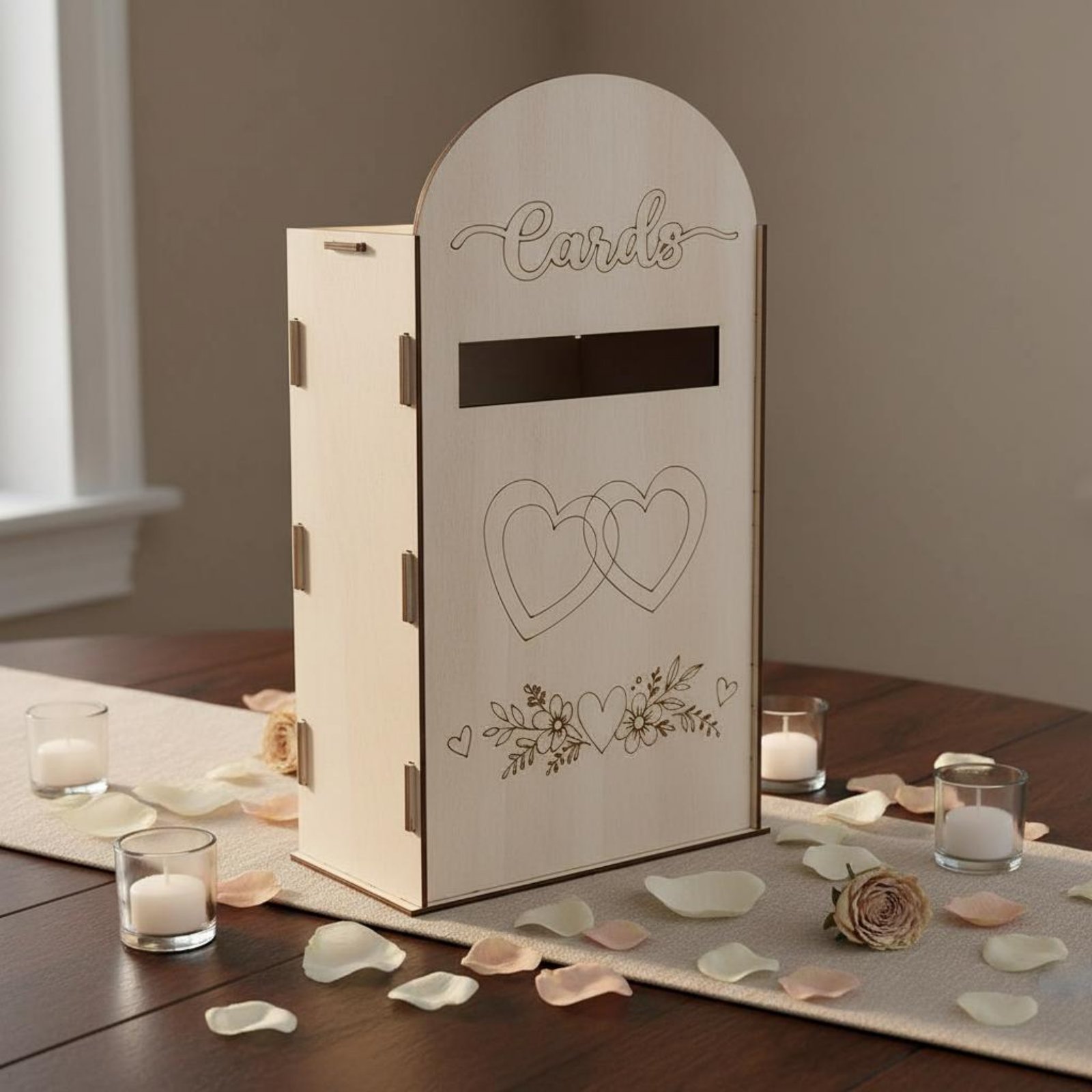 Houten trouwkaartendoos Laserg - Event Party Box recensie en prijs