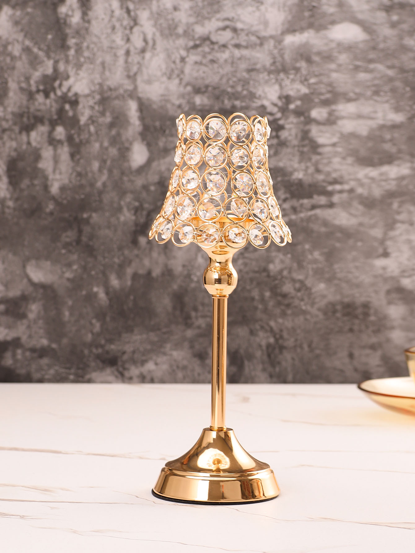1pc gouden kristallen kaarsenh - Centerpiece Stick recensie en prijs