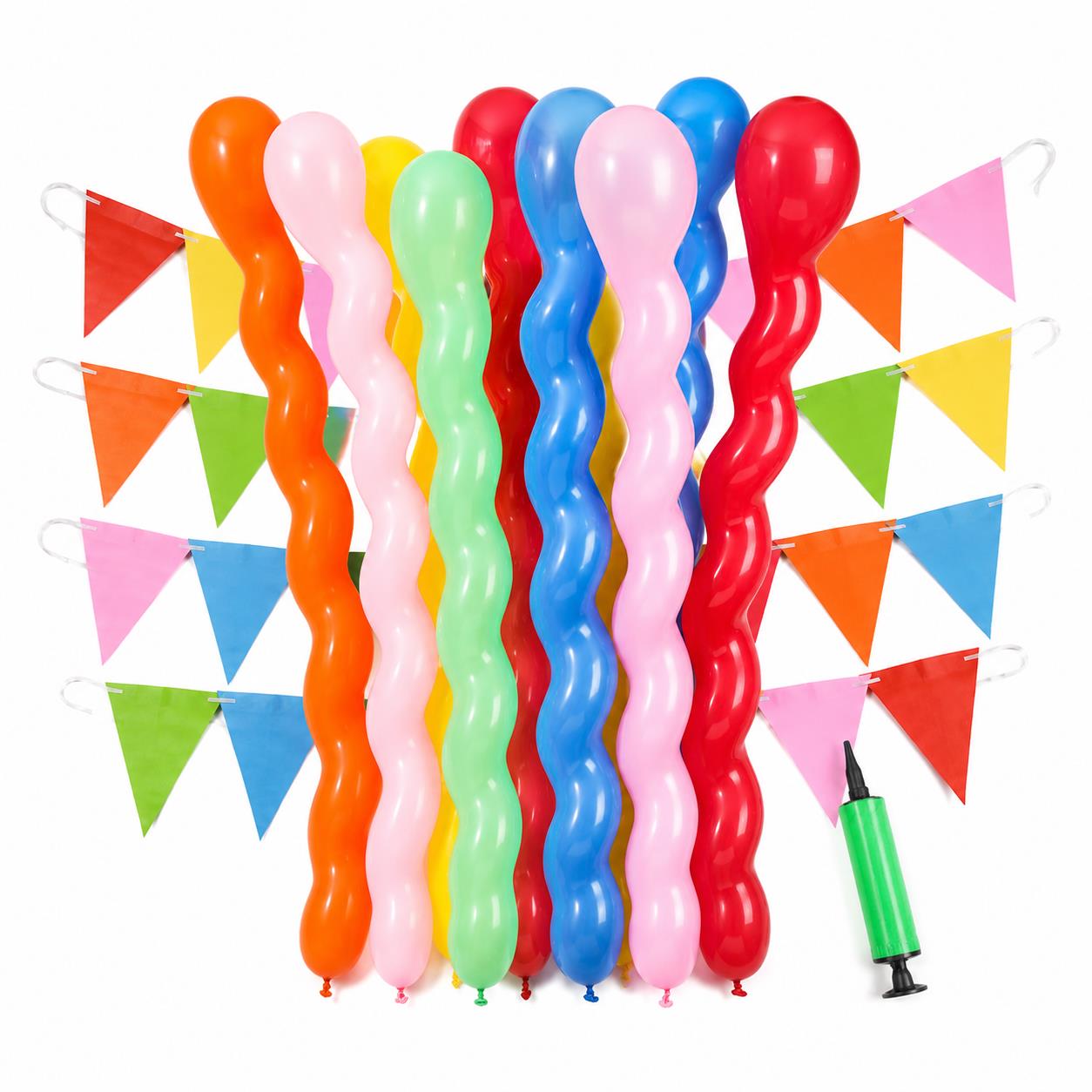 50/100/200PCS Spiraalballonnen - Balloon Pump Hand recensie en prijs
