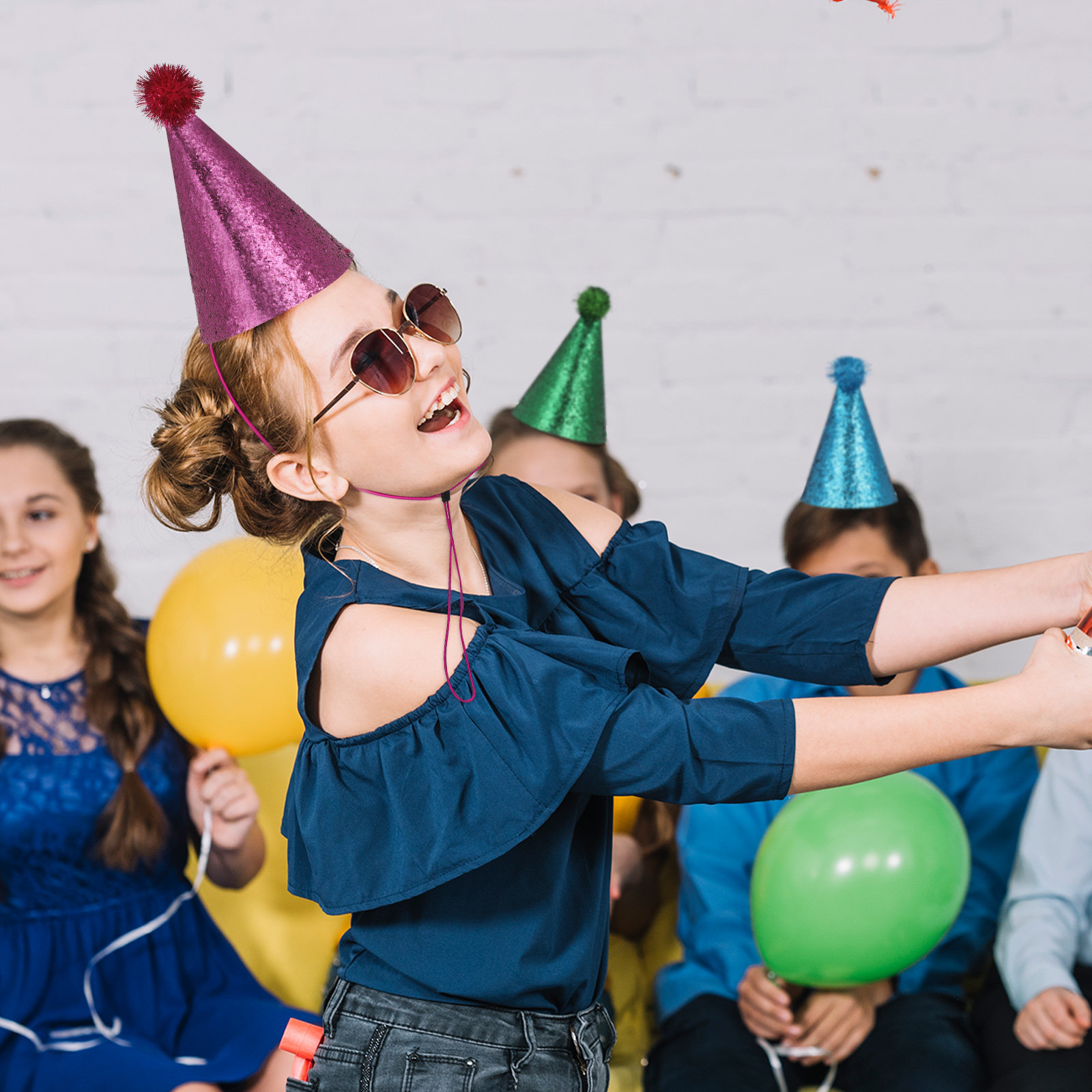 10 stuks heldere feesthoedjes, - Party Hat Cone recensie en prijs