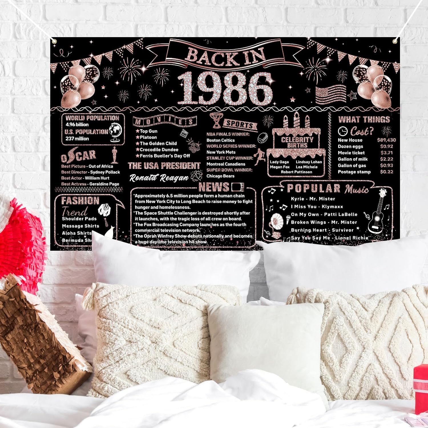 40e verjaardag decoraties voor - Party Banner Gold recensie en prijs