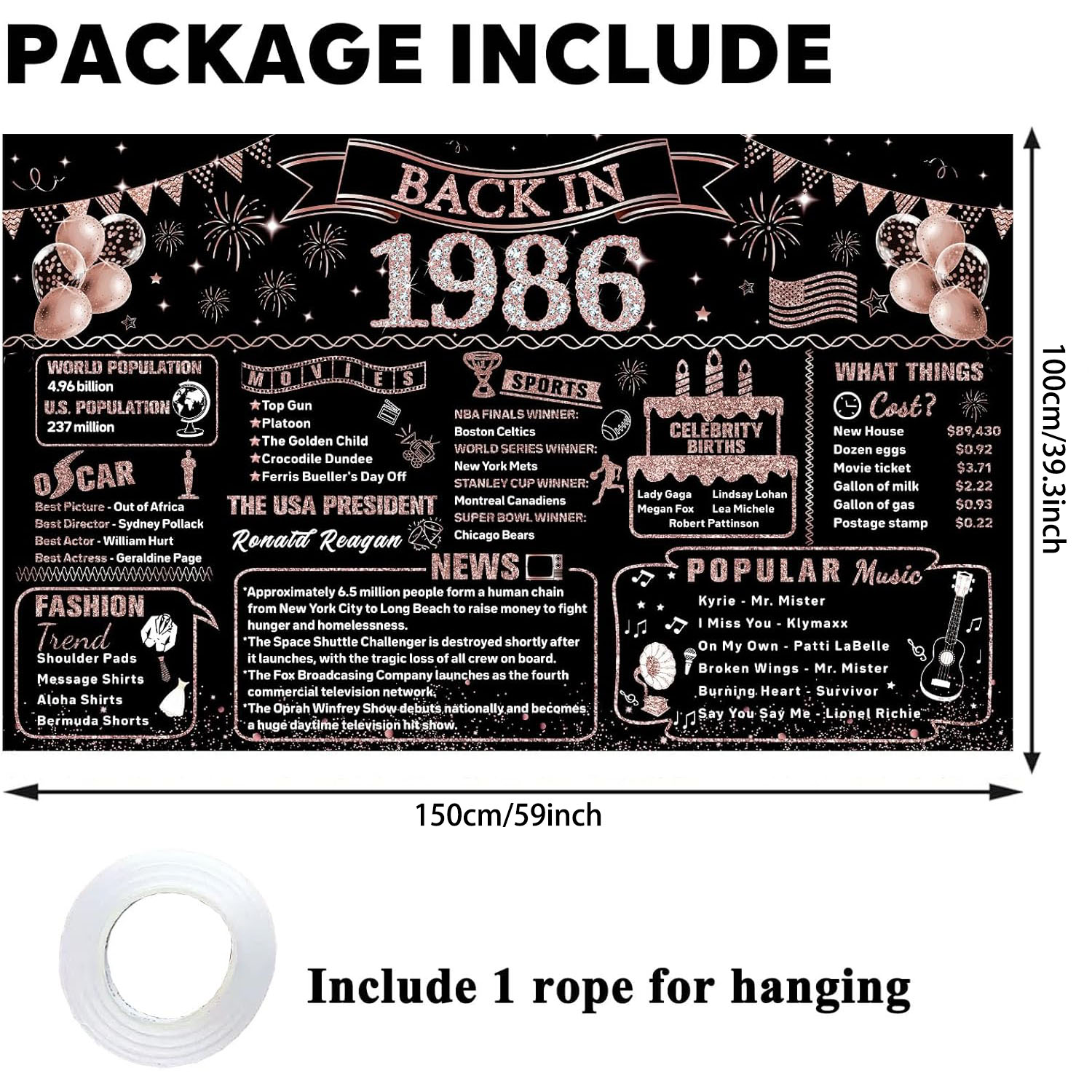 40e verjaardag decoraties voor - Party Banner Gold recensie en prijs