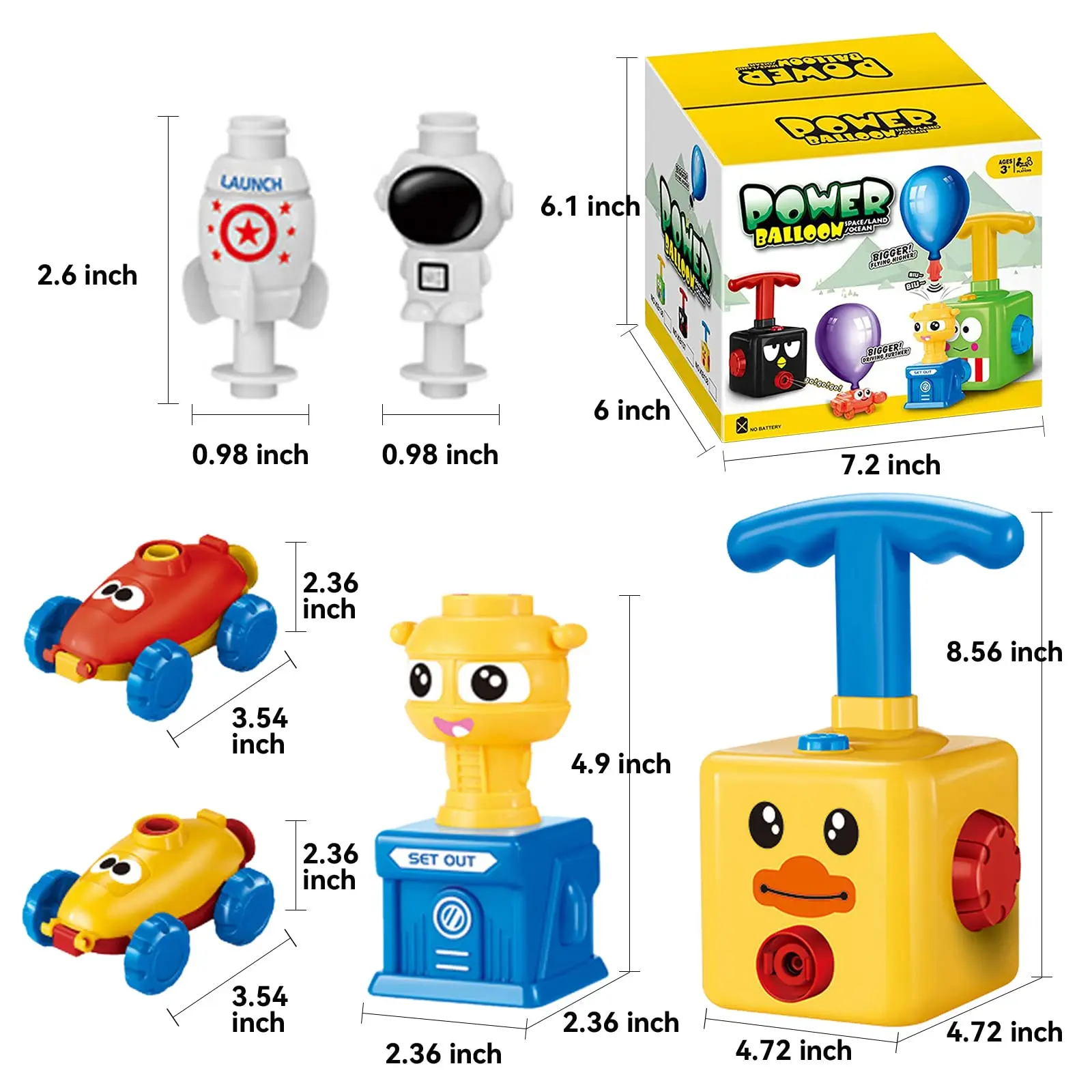 Ballonwerper Kinderautospeelgo - Balloon Pump Hand recensie en prijs