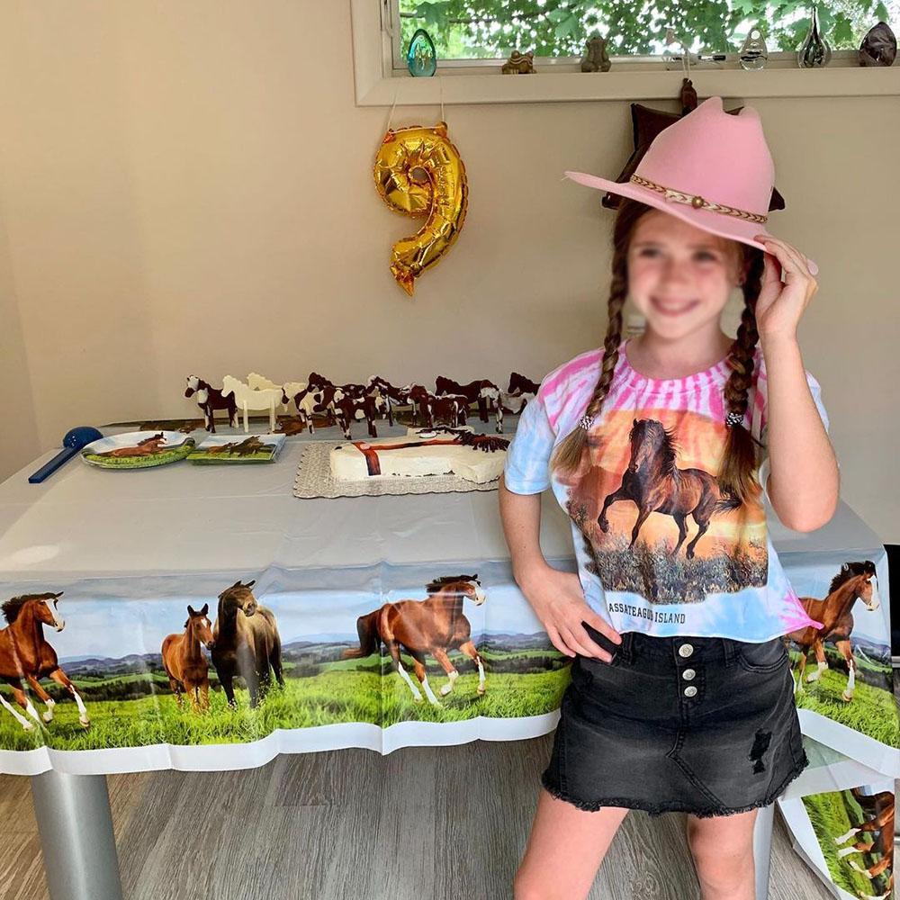 130x220 CM Wild Horse Tafelkle - Table Cloth Disposable recensie en prijs