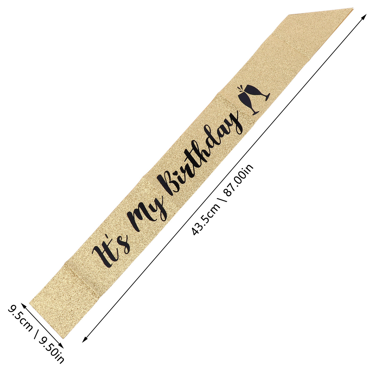 1 stuks verjaardagsfeestje sas - Birthday Sash Glitter recensie en prijs