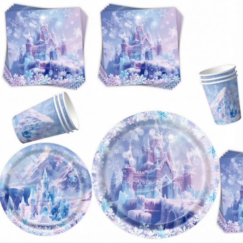 Kerst Sneeuwvlok Kasteel Feest - Table Cloth Disposable recensie en prijs