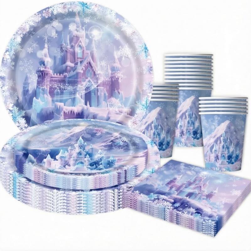 Kerst Sneeuwvlok Kasteel Feest - Table Cloth Disposable recensie en prijs