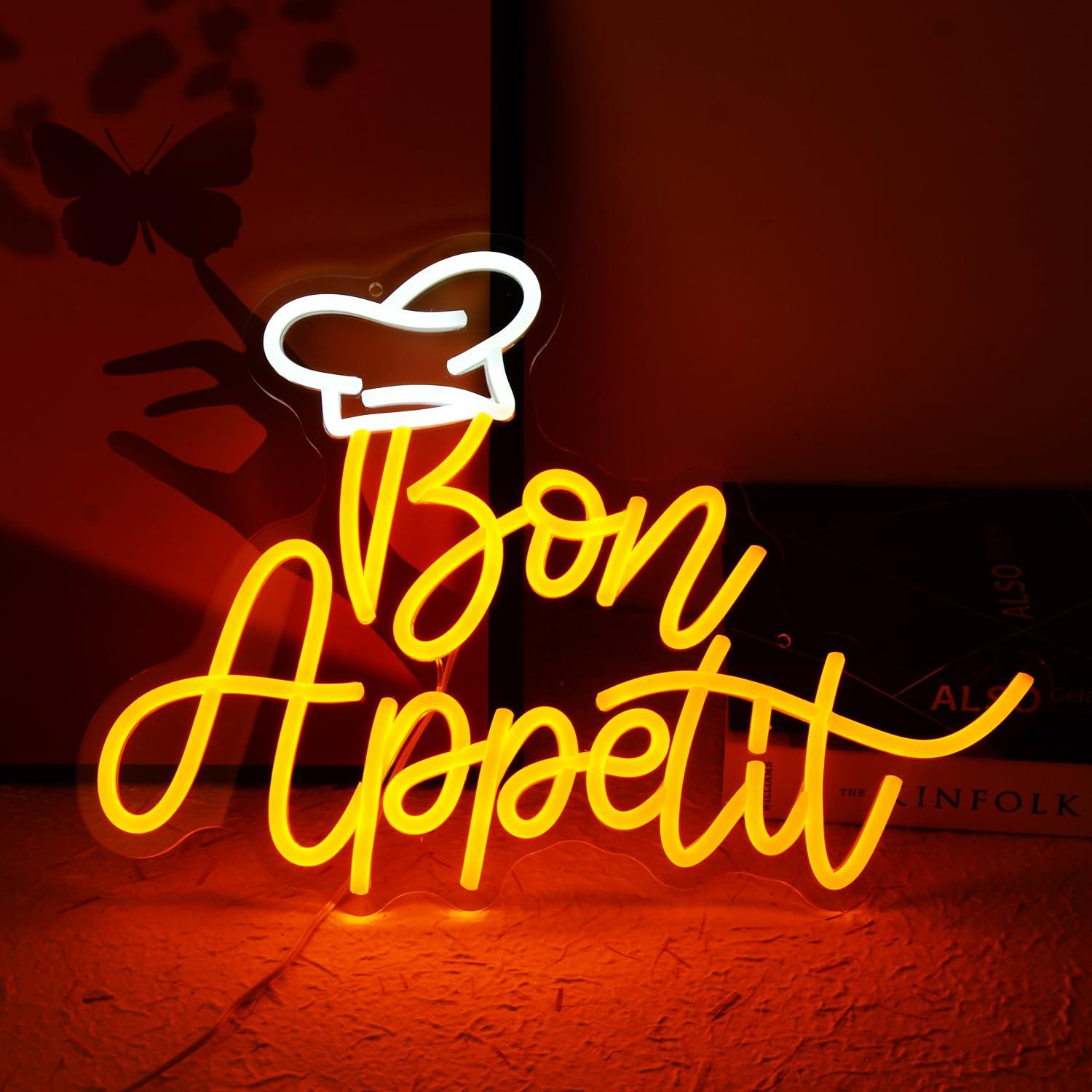 Bon Appetit Chef Hat Neon Sign - Neon Sign Party recensie en prijs