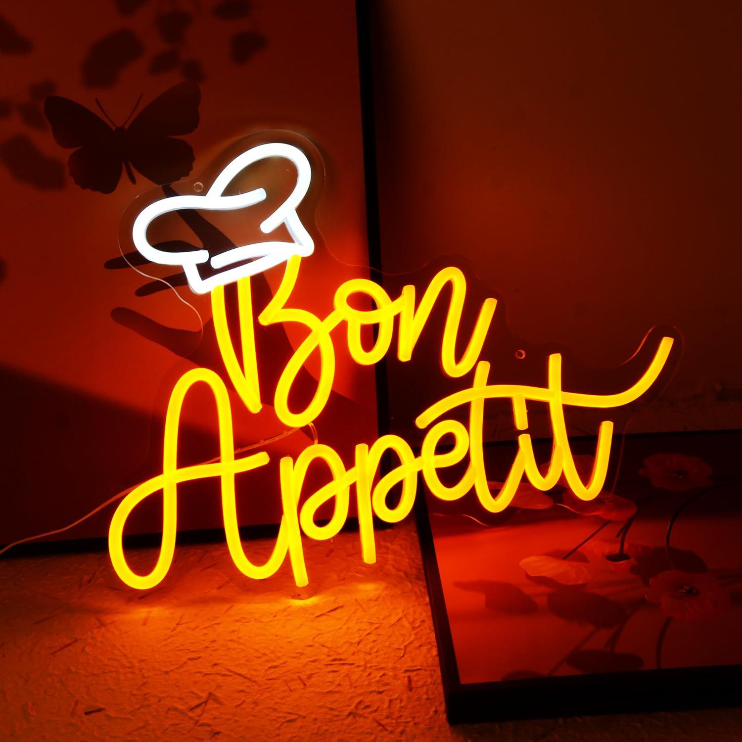 Bon Appetit Chef Hat Neon Sign - Neon Sign Party recensie en prijs