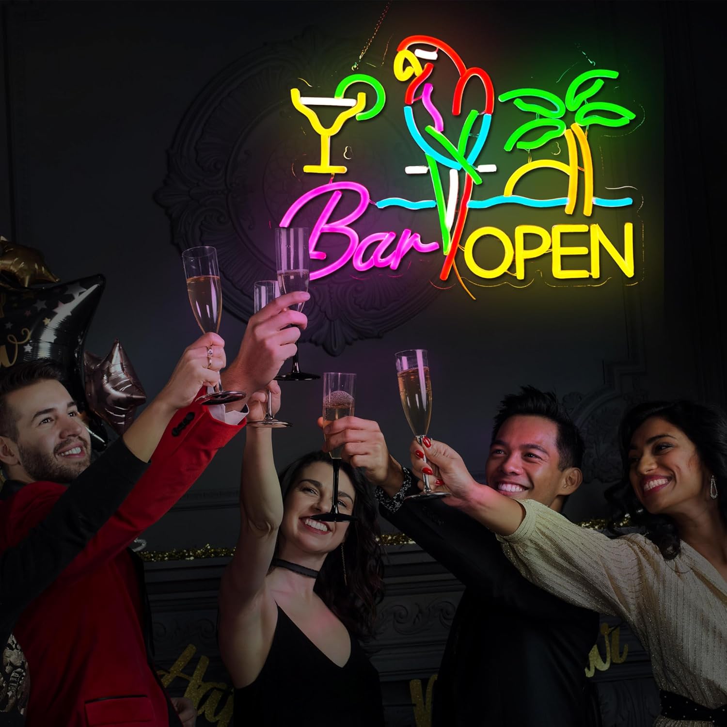 Openbare bar neonreclame, wand - Neon Sign Party recensie en prijs