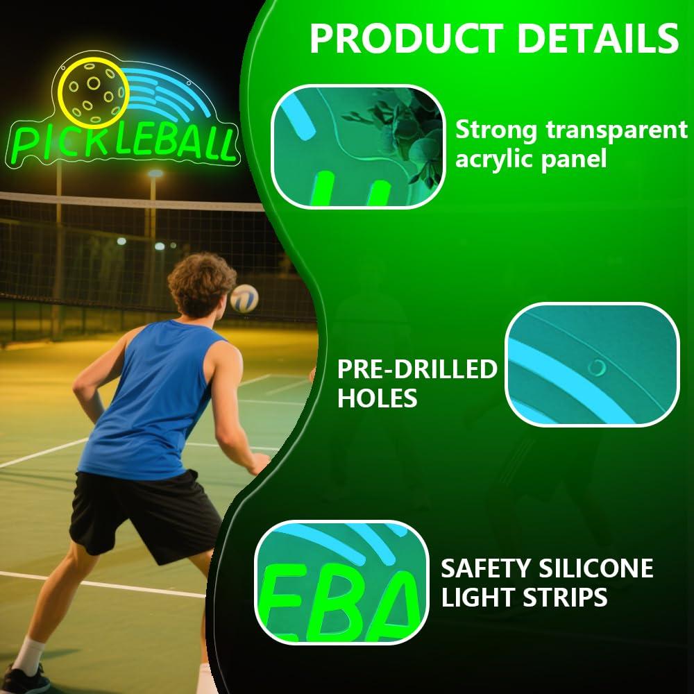 Pickleball Neonbord USB Dimbar - Neon Sign Party recensie en prijs