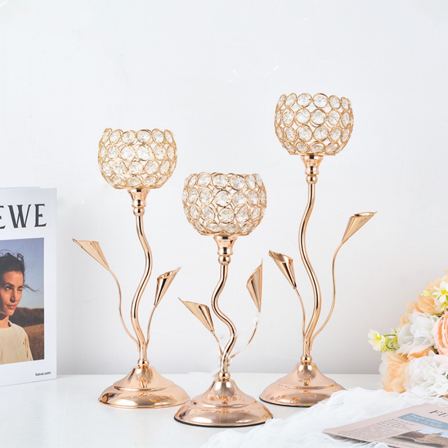 Gouden kristallen kandelaar, i - Centerpiece Stick recensie en prijs